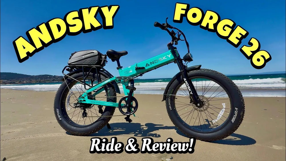 ANDSKY Forge 26 Review | Folding Fat Tire Ebike 1000W 48V 20Ah 80 Mile Range + Torque Sensor!