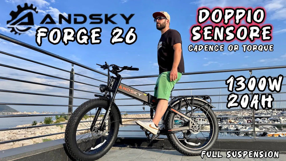 FAST & STRONG - Con Doppio SENSORE! Bici PIEGHEVOLE e Motore PAZZESCO! ANDSKY FORGE 26